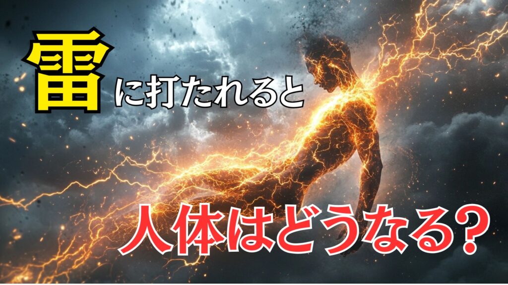 雷に打たれるとどうなる?想像を絶する人体への影響と生存率