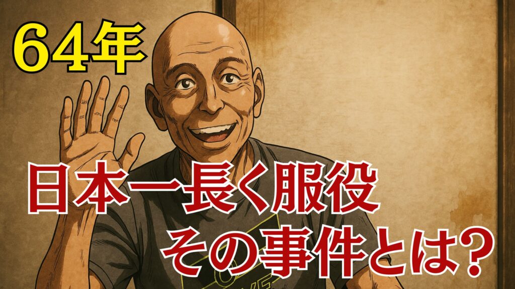 日本一長く服役した男の事件とは?64年の服役から出所